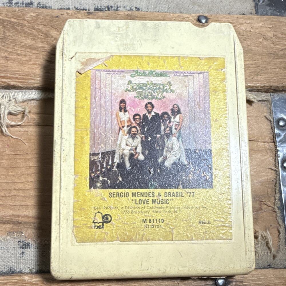 Bell Records Sergio Mendes & Brasil '77 Love Music 8-Track Tape, M 81119